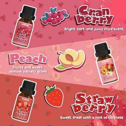 ARVIDSSON Fruits Essential Oils Set | Natural Fruity Fragrance Oils for Candle & Soap Making