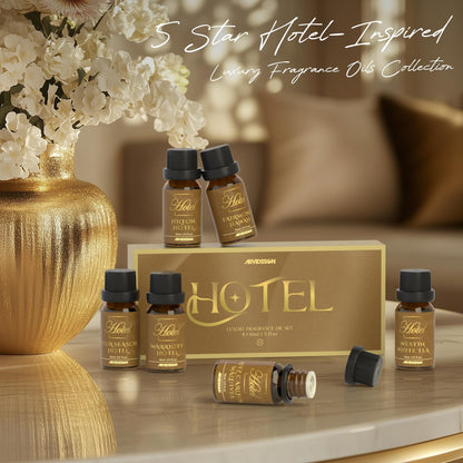 ARVIDSSON Hotel Diffuser Oils Gift Set – 7 Luxury Hotel-Inspired Fragrances