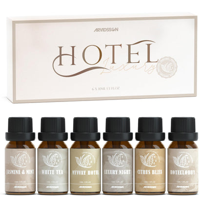 ARVIDSSON Hotel Diffuser Oils Gift Set | Luxury Hotel Scent Oils for Diffusers – Jasmine & Mint, White Tea, Citrus Bliss
