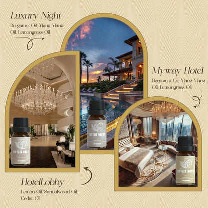 ARVIDSSON Hotel Diffuser Oils Gift Set | Luxury Hotel Scent Oils for Diffusers – Jasmine & Mint, White Tea, Citrus Bliss
