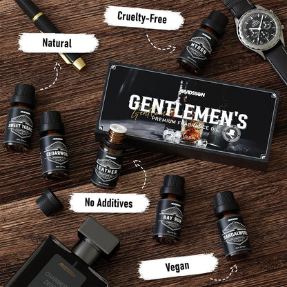 ARVIDSSON Masculine Essential Oils – Sandalwood, Cedarwood & Leather for Men