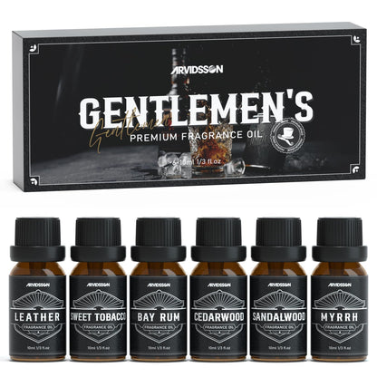 ARVIDSSON Masculine Essential Oils – Sandalwood, Cedarwood & Leather for Men
