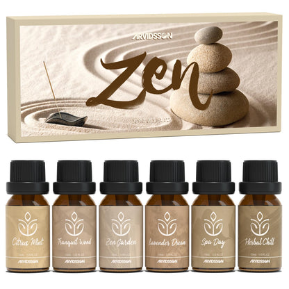 ARVIDSSON Zen Essential Oils Set – Relaxing Diffuser Oils for Home