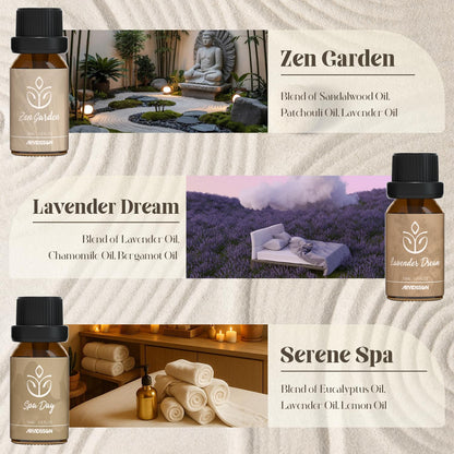 ARVIDSSON Zen Essential Oils Set – Relaxing Diffuser Oils for Home