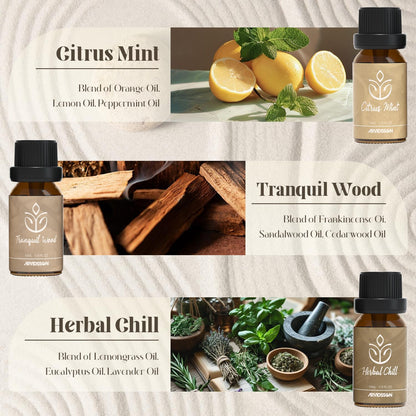 ARVIDSSON Zen Essential Oils Set – Relaxing Diffuser Oils for Home
