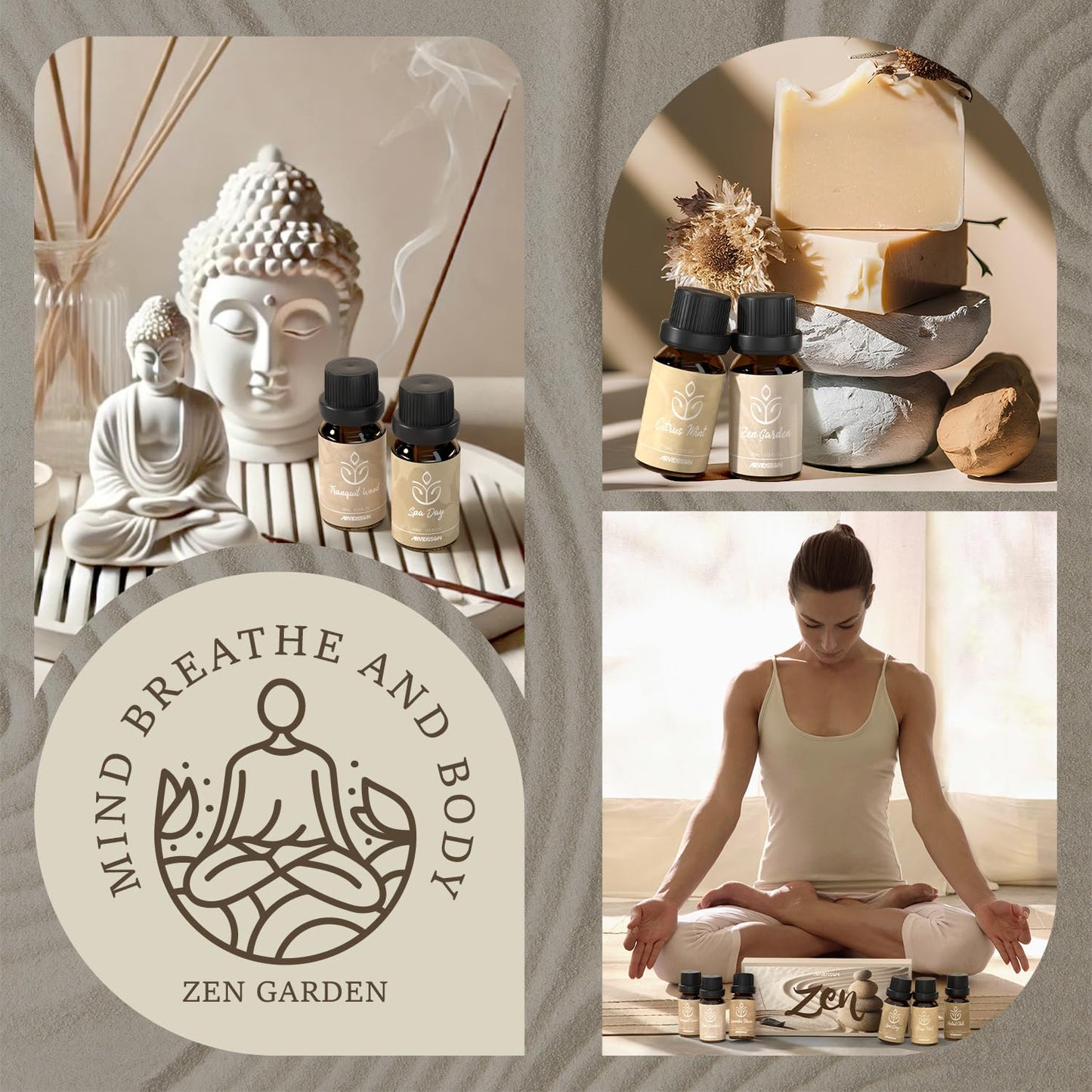 ARVIDSSON Zen Essential Oils Set – Relaxing Diffuser Oils for Home