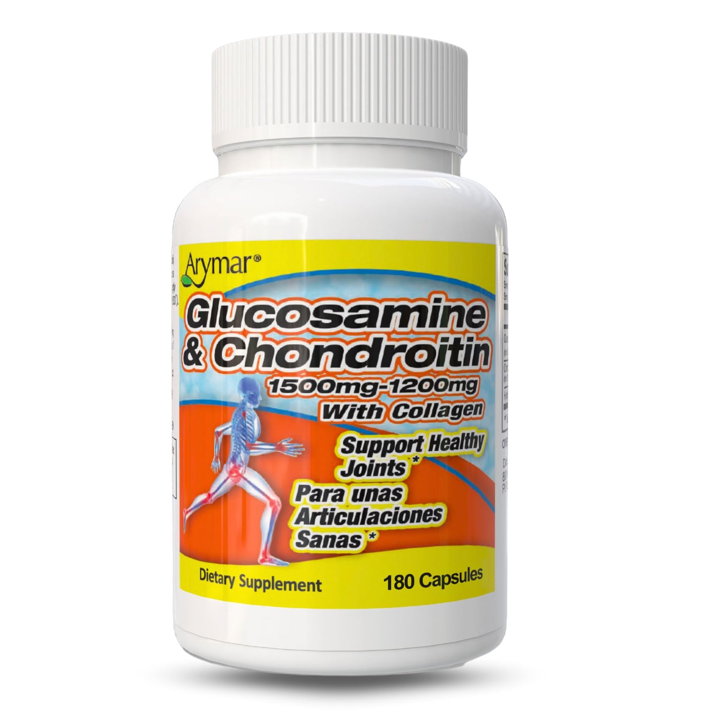 ARYMAR Glucosamine & Chondroitin with Collagen – 180 Capsules