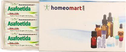 Asafoetida Homeopathy Pellets 200C Potency – Pack of 3 | HomeoMart