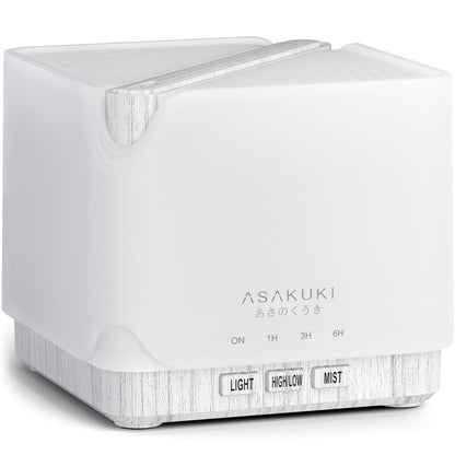 ASAKUKI 700 ml Premium Essential Oil Diffuser – 5-in-1 Ultrasonic Humidifier