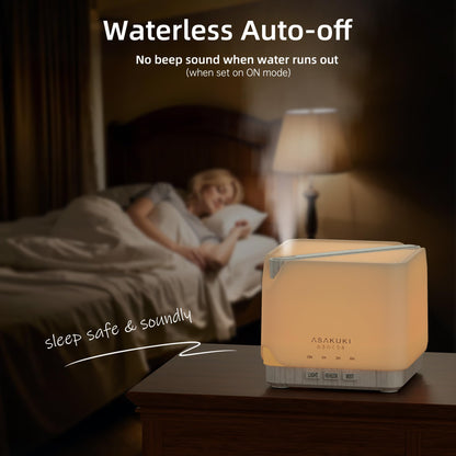 ASAKUKI 700 ml Premium Essential Oil Diffuser – 5-in-1 Ultrasonic Humidifier