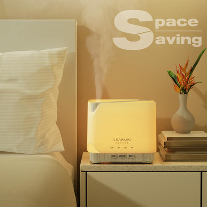 ASAKUKI 700 ml Premium Essential Oil Diffuser – 5-in-1 Ultrasonic Humidifier