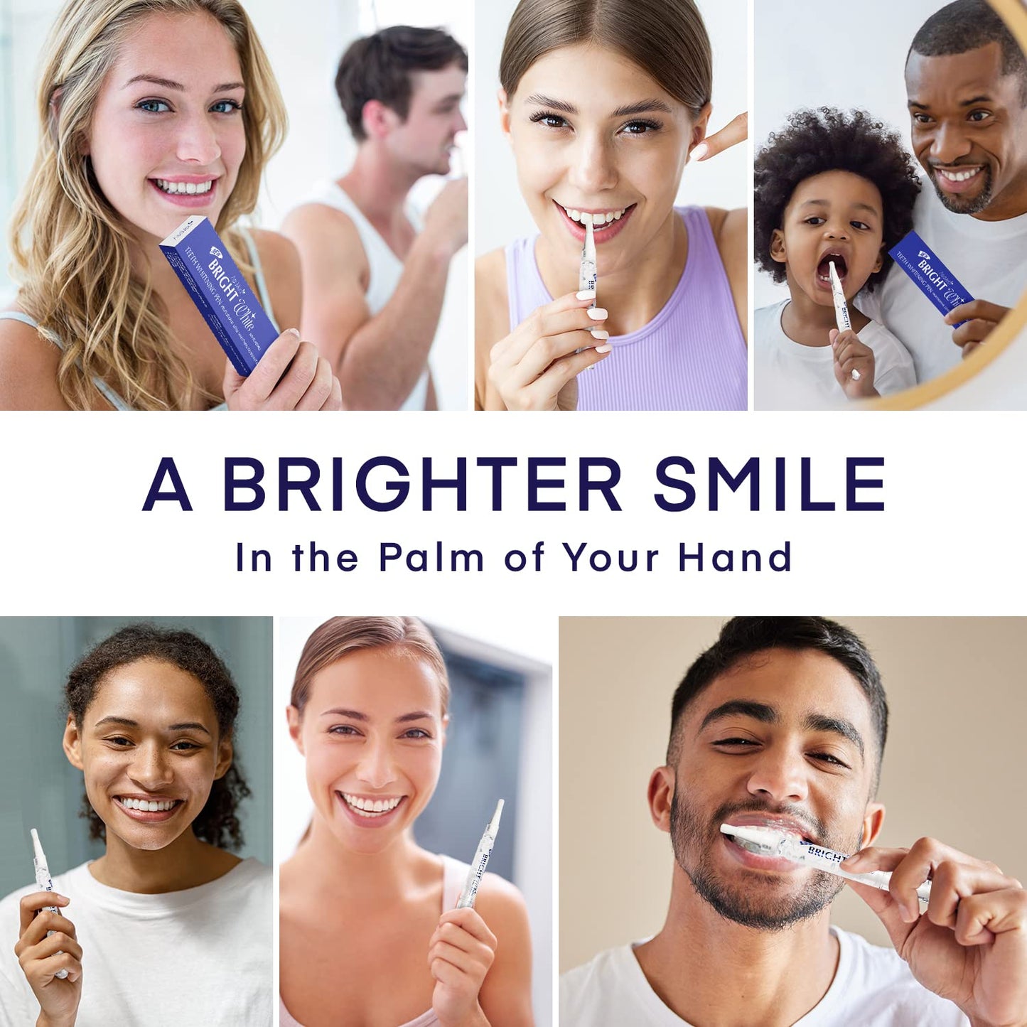 AsaVea Smile Teeth Whitening Pen - 4 Pens, 40+ Uses, No Sensitivity