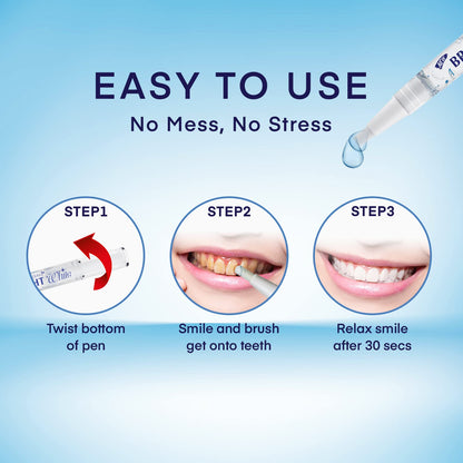 AsaVea Smile Teeth Whitening Pen - 4 Pens, 40+ Uses, No Sensitivity