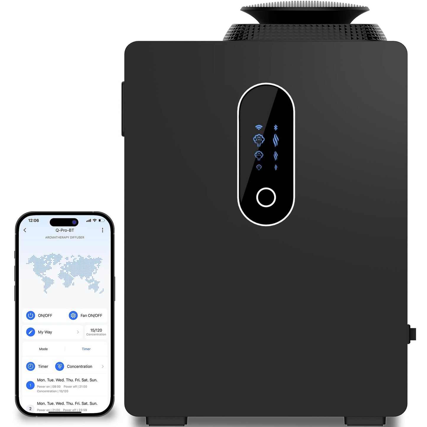 2025 Upgraded HVAC Scent Diffuser – 6000 Sq Ft, WiFi Control, 1000ml