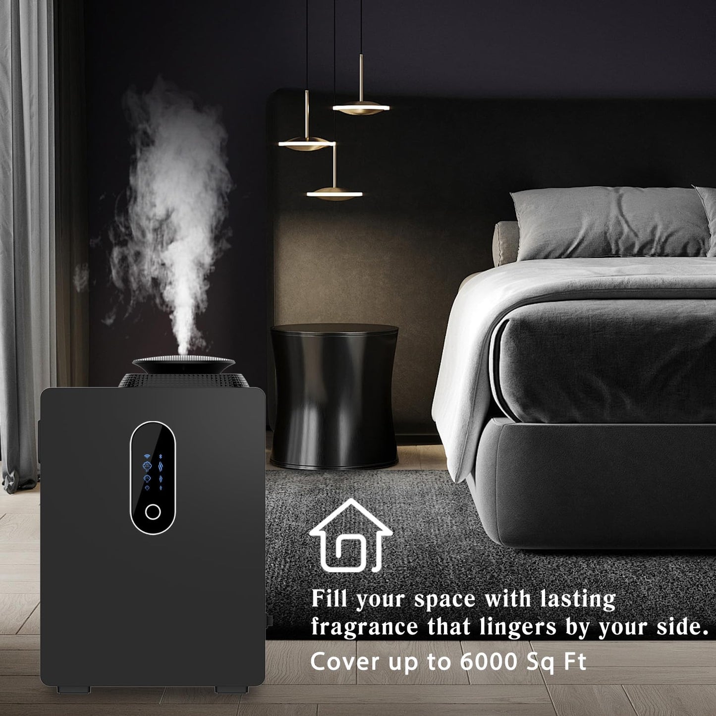 2025 Upgraded HVAC Scent Diffuser – 6000 Sq Ft, WiFi Control, 1000ml