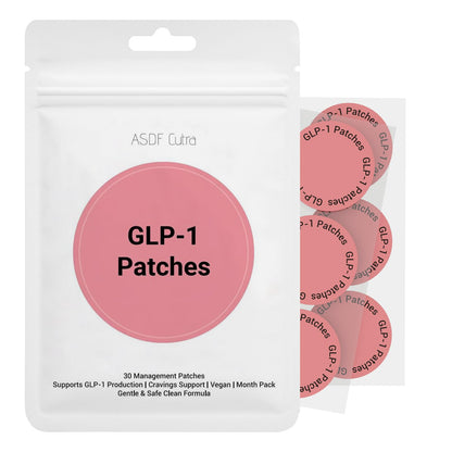 ASDF Cutra GLP-1 Patches for Women and Men – Berberine, L-Glutamine & Cinnamon | 30 Patches
