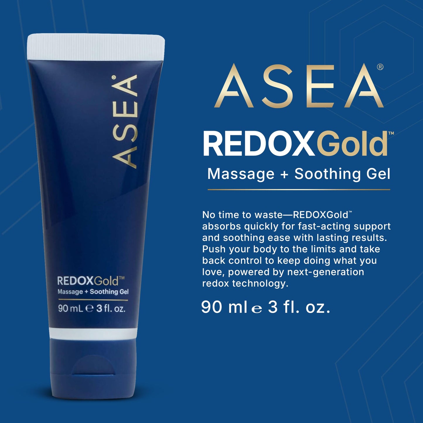 ASEA REDOXGold Fast-Acting Gel for Soothing Support & Recovery (90 ml)