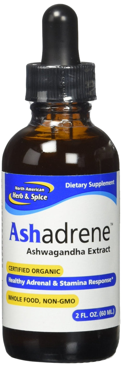 North American Herb & Spice Ashadrene Capsules, 2 oz | Organic Ashwagandha