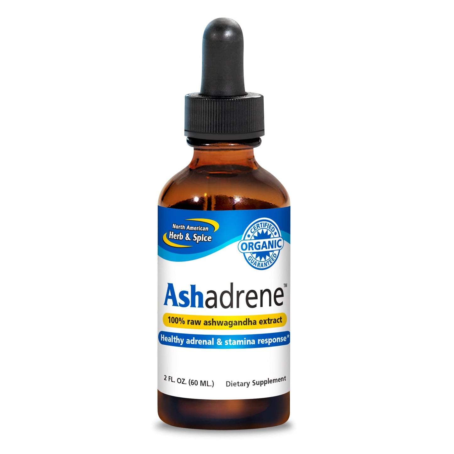 North American Herb & Spice Ashadrene Capsules, 2 oz | Organic Ashwagandha