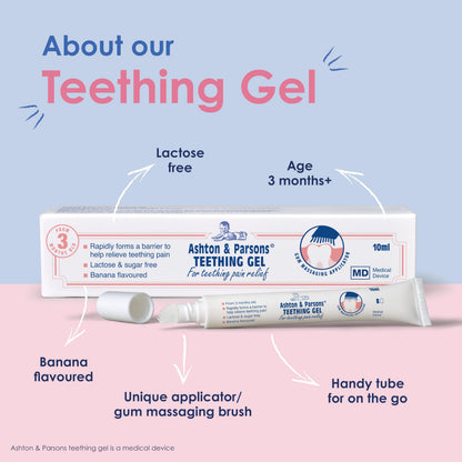 Ashton & Parsons Teething Gel 10ml for 3 Months+ | Soothes Teething