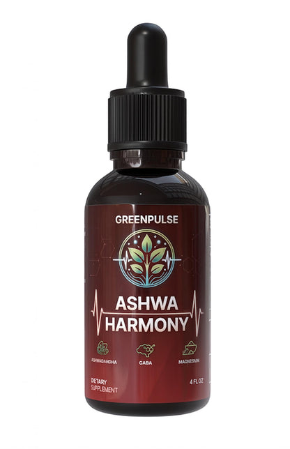GREENPULSE Ashwa Harmony – Adaptogenic Ashwagandha, GABA & Magnesium Glycinate | 4 fl oz
