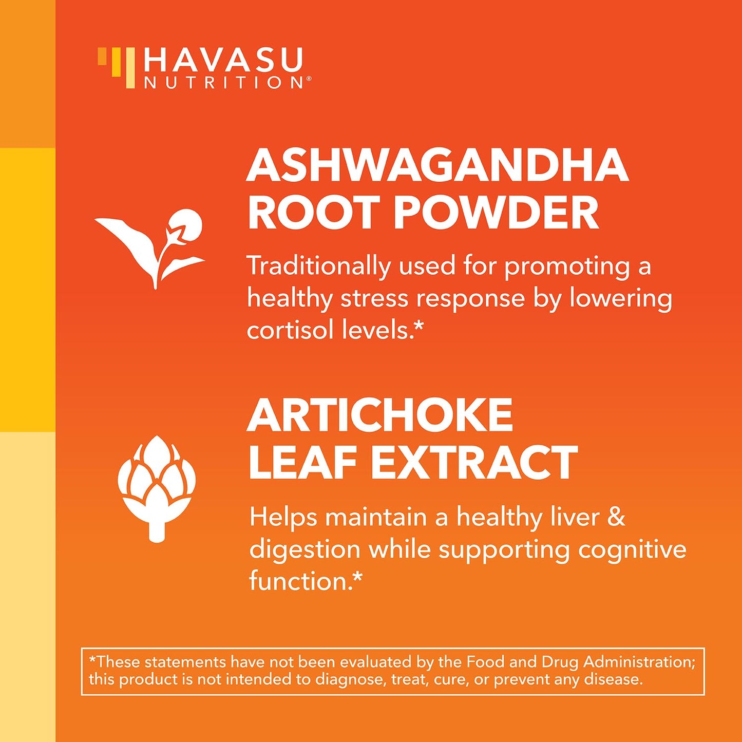 Ashwagandha 1000mg with Artichoke - Stress, Mood & Energy Support | 90 Vegan Capsules