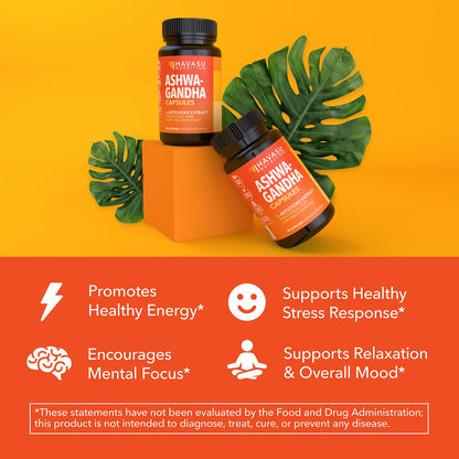Ashwagandha 1000mg with Artichoke - Stress, Mood & Energy Support | 90 Vegan Capsules