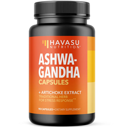 Ashwagandha 1000mg with Artichoke - Stress, Mood & Energy Support | 90 Vegan Capsules