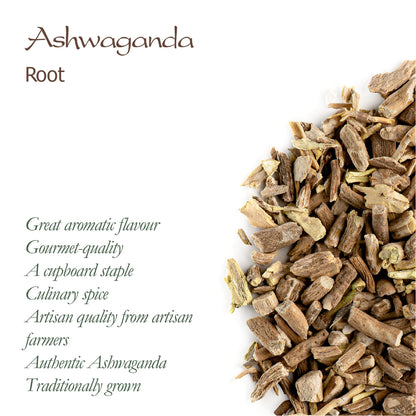 Ashwagandha Organic Root India - For Relexation - Ashwanda Roots - Ashwagonda - Indian Ginseng - Poison Gooseberry - Winter Cherry - Withania Root