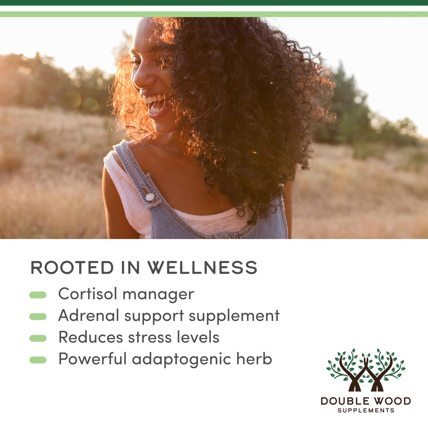 Ashwagandha Organic Drops 1200mg (60 Servings) – Stress Relief | Double Wood