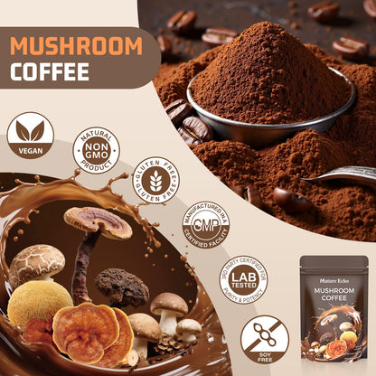 Mushroom Coffee 11 in 1 with Ashwagandha – Focus, Energy & Immunity Support