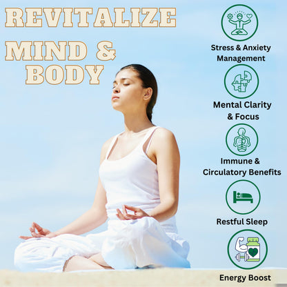 ME GUSTA HEALTH Ashwagandha Root Powder Capsules 1300mg – 90 Veg Capsules – Immune & Mood Support