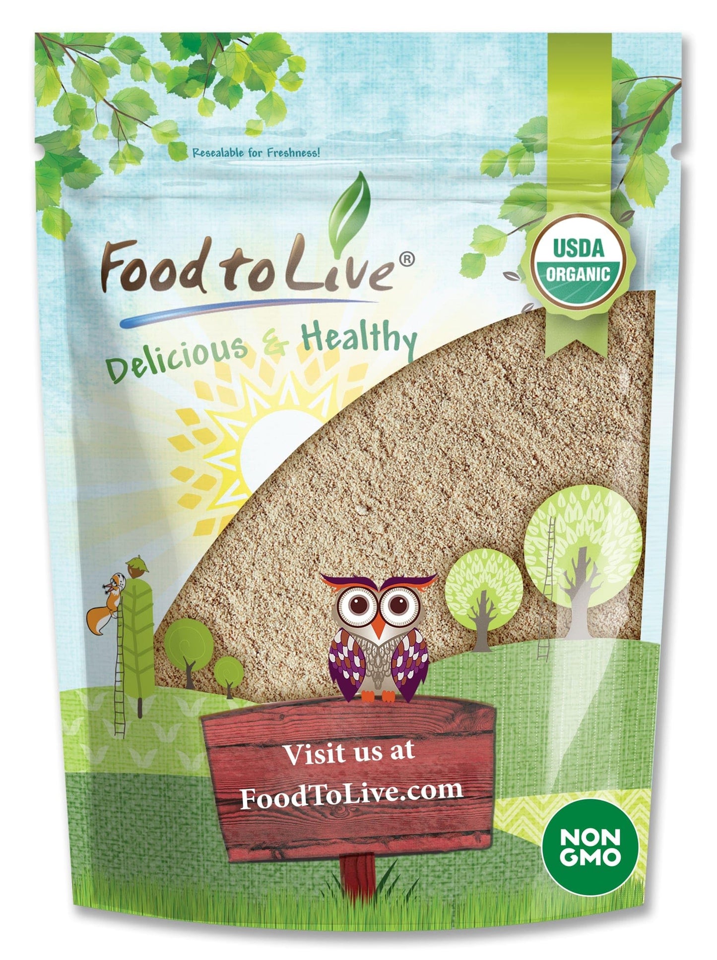 Food to Live Organic Ashwagandha Root Powder 1.5 lb – Non-GMO, Finely Ground Indian Ginseng
