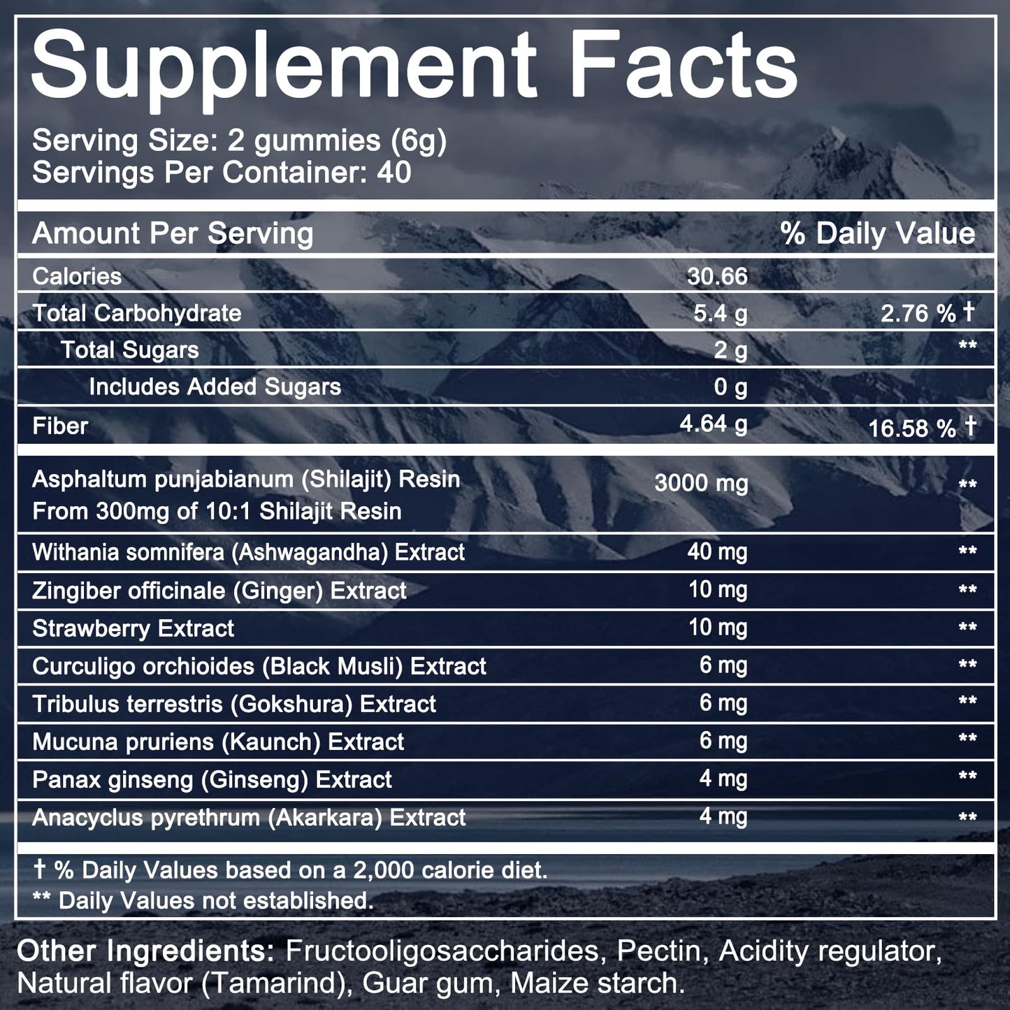 Pure Himalayan Shilajit Gummies Gold – Lab Tested, Ashwagandha & Gokshura
