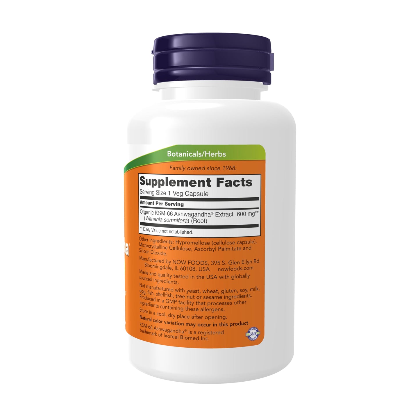 NOW Supplements KSM-66 Ashwagandha Stress & Sleep Support - 90 Veg Capsules