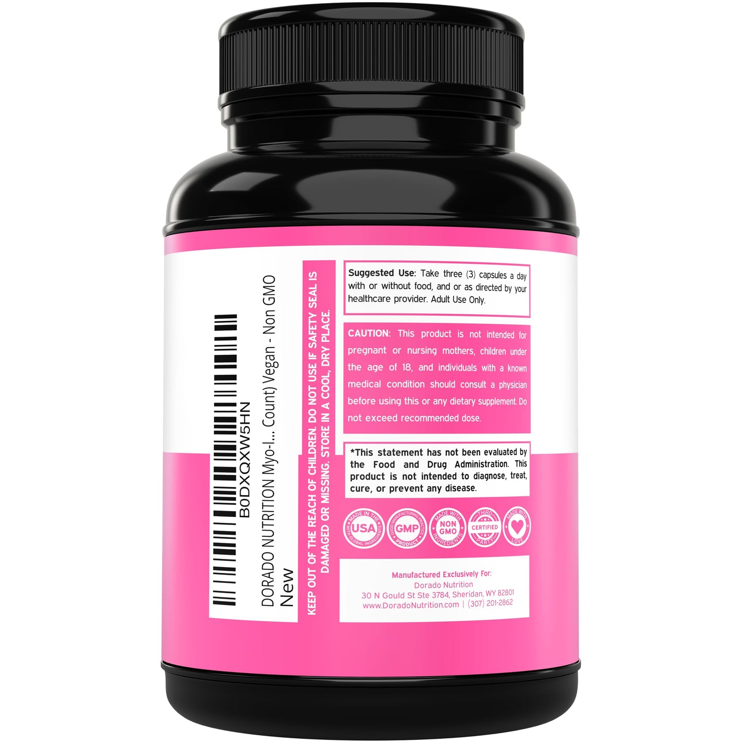 Myo-Inositol & D-Chiro Inositol for Women — 90 Capsules (40:1) Hormone Balance
