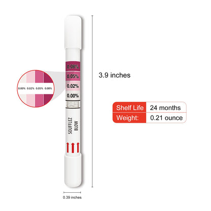 AssuTest 4-Level Disposable Breathalyzer Kit – 2 Tests | Home Use