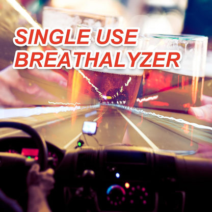 AssuTest 25-Tests Disposable Breathalyzer Kit – 4-Level Colorimetric Home BAC Test for Personal Use