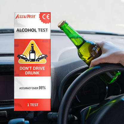 AssuTest 4-Level Disposable Breathalyzer Kit – 2 Tests | Home Use