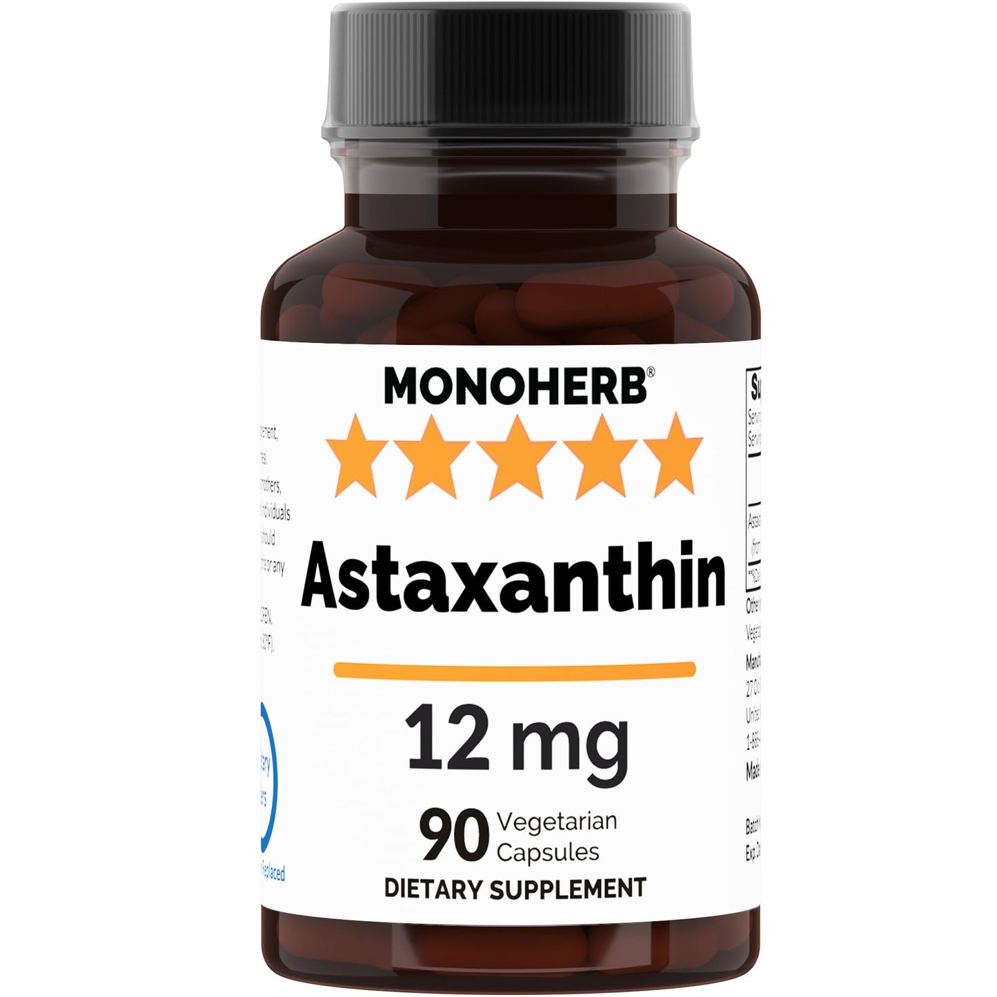 Astaxanthin 12 mg - 90 Veg Capsules