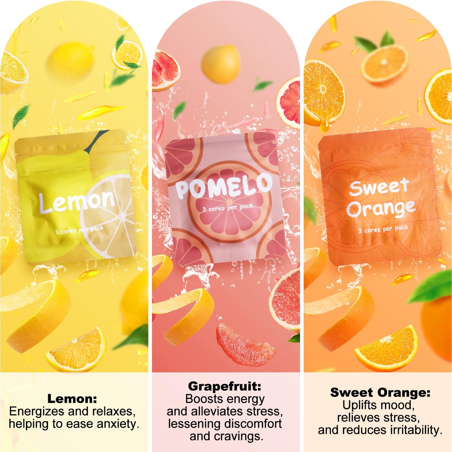 ASTOFLI Flavoured Inner Filter Packs: Orange, Pomelo & Lemon Breathlace Necklace with Resistance Filter