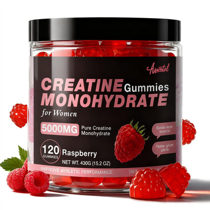 Asumtal Creatine for Women 5000 MG – Gummies (Sugar Free Raspberry)