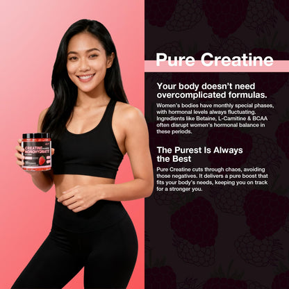 Asumtal Creatine for Women 5000 MG – Gummies (Sugar Free Raspberry)