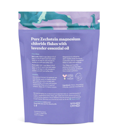 ASUTRA Magnesium Chloride Bath Flakes with Lavender – 2 lbs