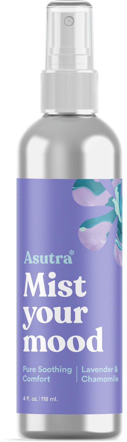 ASUTRA Lavender & Chamomile Pillow Spray – 4 oz Aluminum Bottle