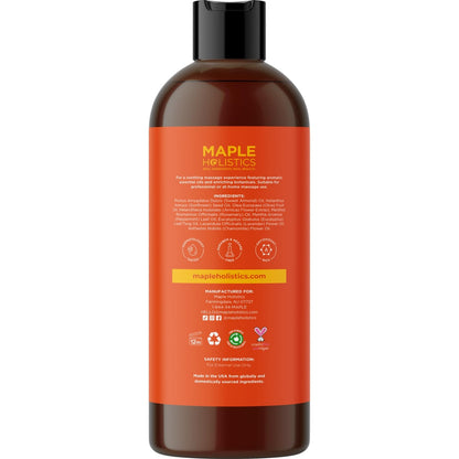 Arnica Massage Oil for Muscle Relaxing – Full Body Relief (16 oz) – Vegan & Non-GMO