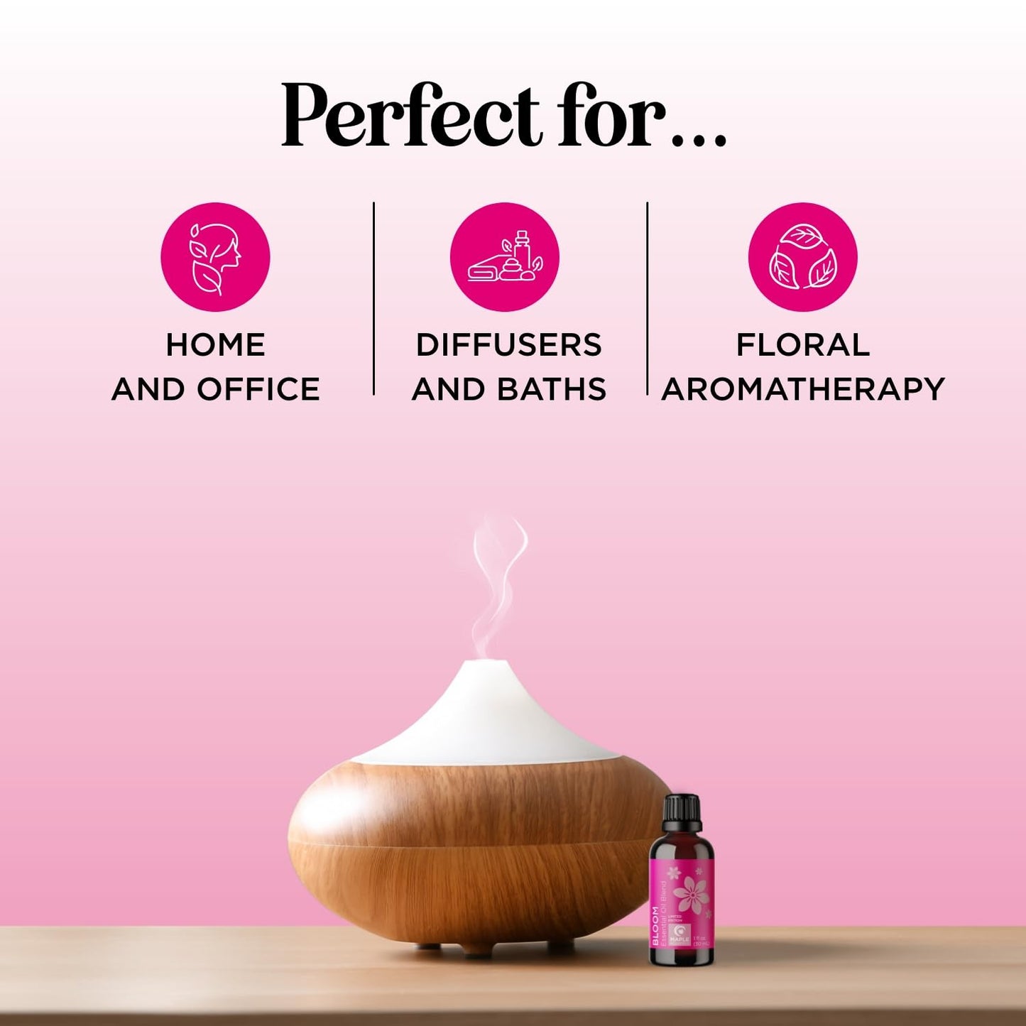 Floral Essential Oil Blend for Diffuser - Jasmine Chamomile & More | Pure Undiluted