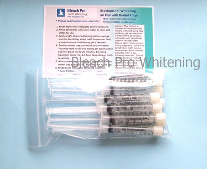Teeth Whitening Gel Syringe Dispensers – 22% Carbamide Peroxide, 10 x 3ml Syringes
