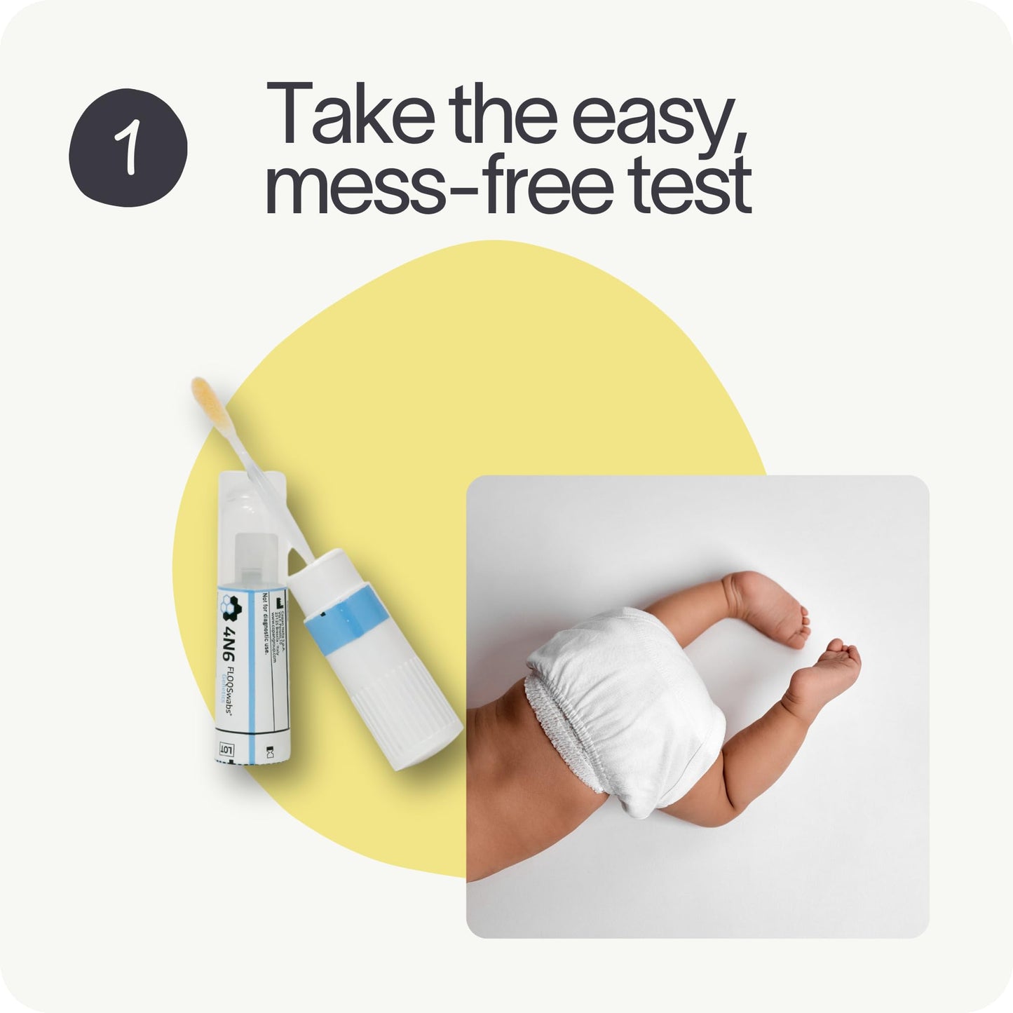 Tiny Health Baby Gut Health Test Kit for Babies & Toddlers | At-Home, Mess-Free