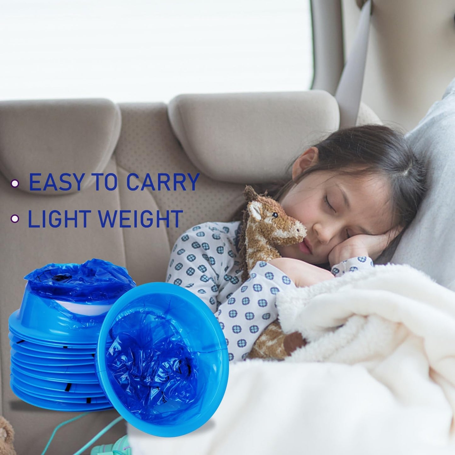 ATDAWN 14 Pack Emesis Bags - Disposable Vomit Bags for Travel & Car Sickness